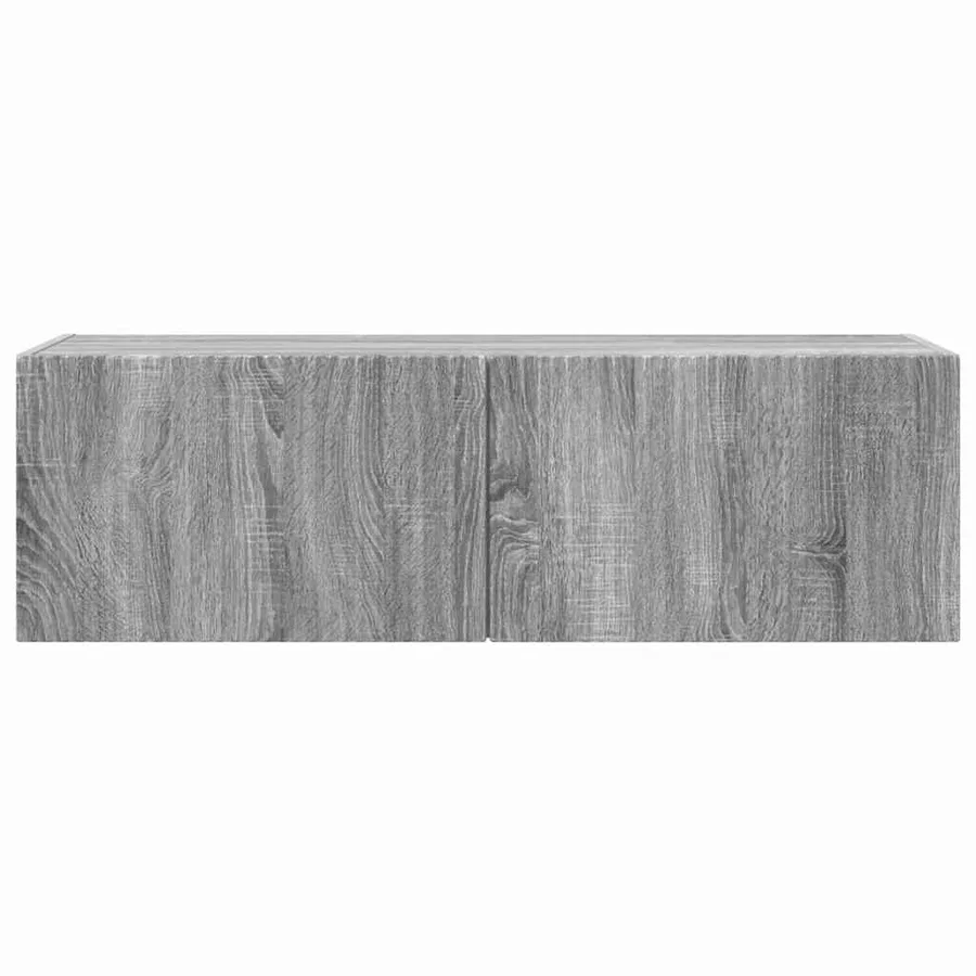 Meuble TV mural Gris Sonoma 98 x 31 x 29,5 cm Bois d'ingénierie - 6