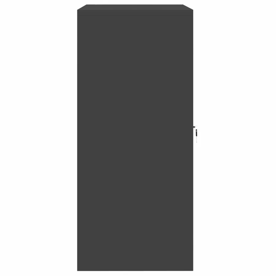 Armoire de rangement Noir 80 x 40 x 90 cm Acier - 7