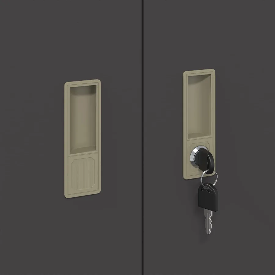 Armoire de rangement Noir 80 x 40 x 90 cm Acier - 9