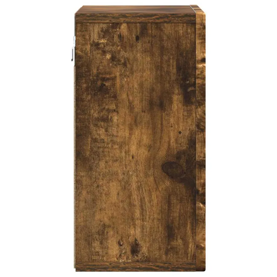 Armoire suspendue avec étagère ELST Chêne fumé 60 x 20 x 40 cm - 7