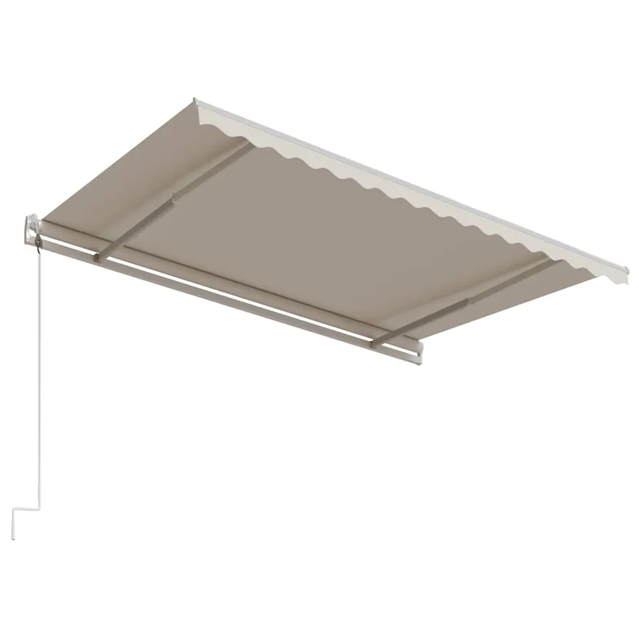 Auvent rétractable automatique 450x300 cm Crème - 5