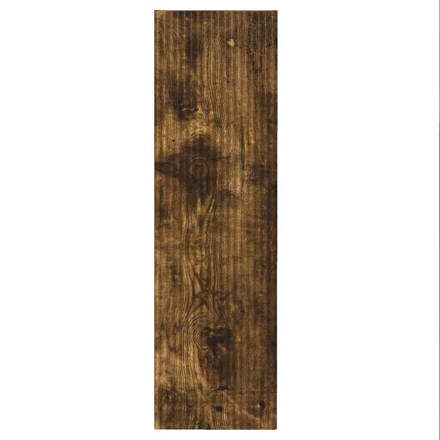 Meuble TV mural Chêne fumé 30 x 31 x 100 cm Bois d'ingénierie - 6