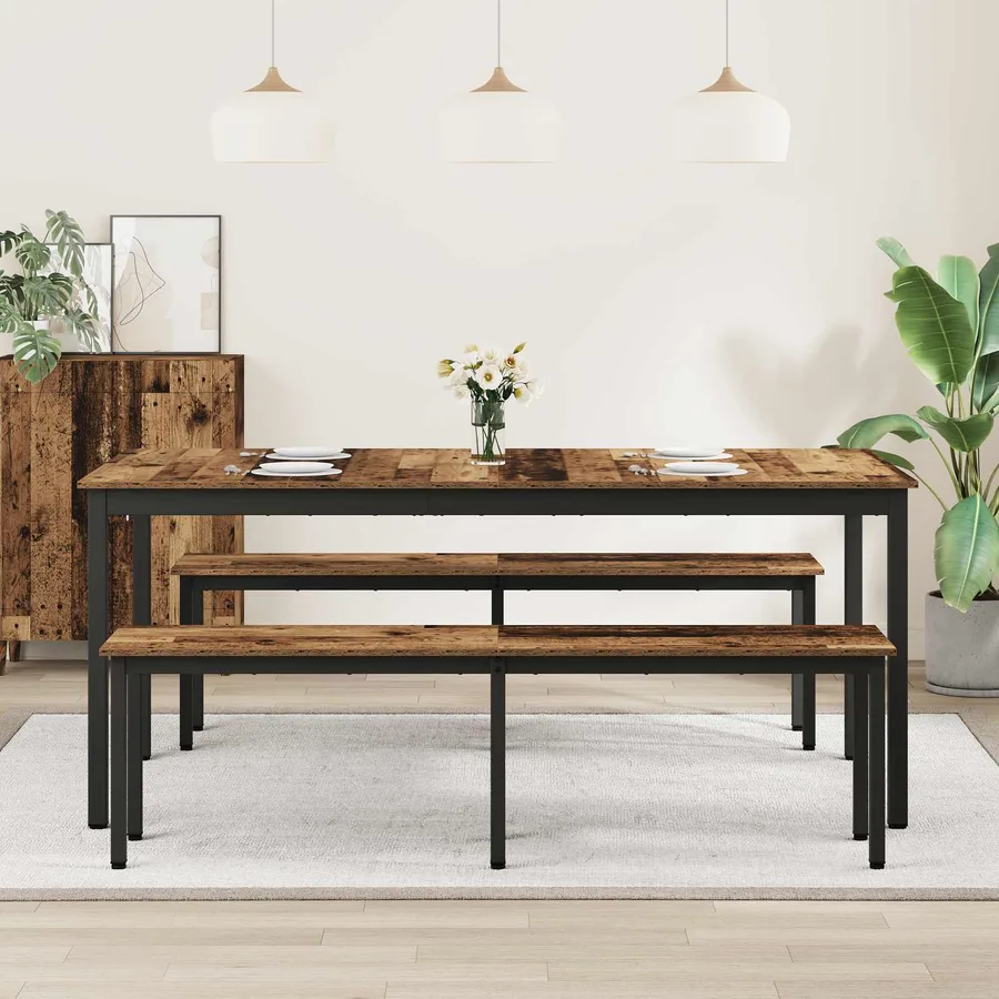 Table de salle à manger / Table de repas 180 x 90 x 75 cm - 4