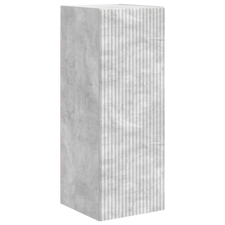 Meuble TV mural Béton 30 x 31 x 80 cm Bois d'ingénierie - 2