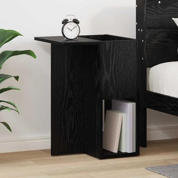 Table d'appoint Chêne noir 35 x 40 x 55 cm Bois d'ingénierie