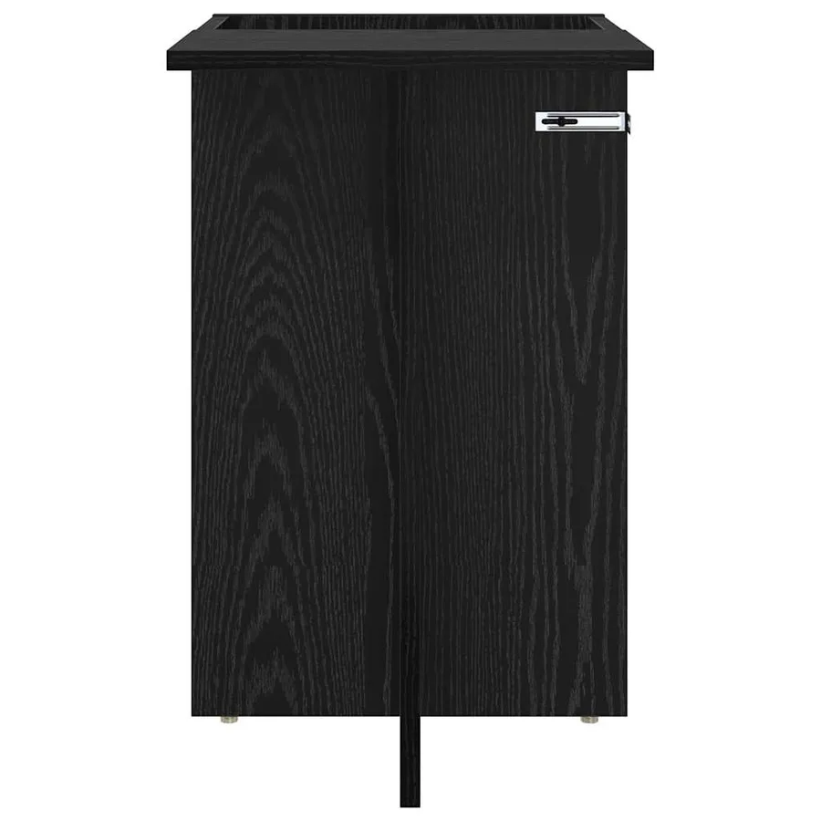 Table d'appoint Chêne noir 35 x 40 x 55 cm Bois d'ingénierie - 5