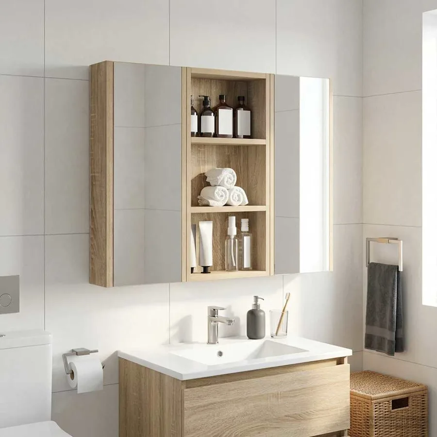 Armoire murale de salle de bain Chêne Sonoma 30 x 10 x 60,5 cm - 4