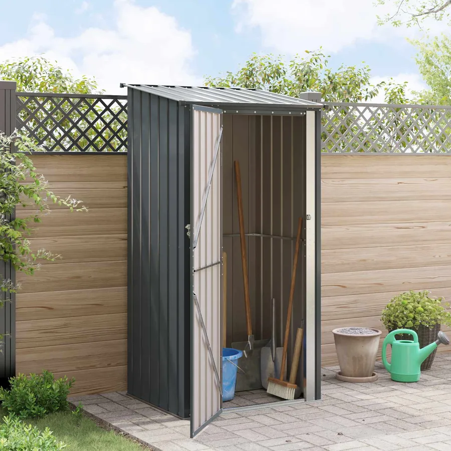 Cabanons de jardin Anthracite 103 x 86 x 200 cm Métал - 4
