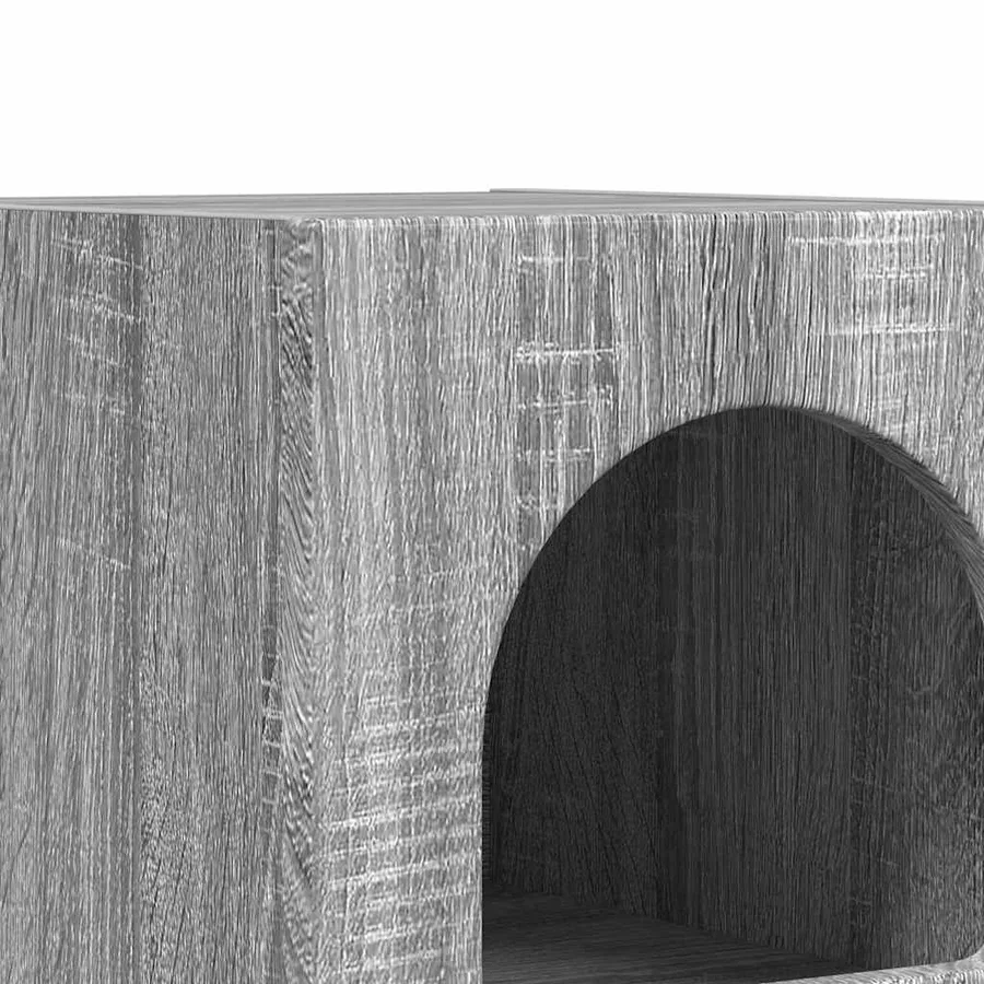 Table de chevet ELST 2 pc Gris Sonoma 29,5 x 33,5 x 50 cm - 9