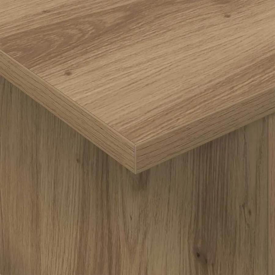 Meuble TV 2 pcs Chêne artisanal Bois d'ingénierie - 8