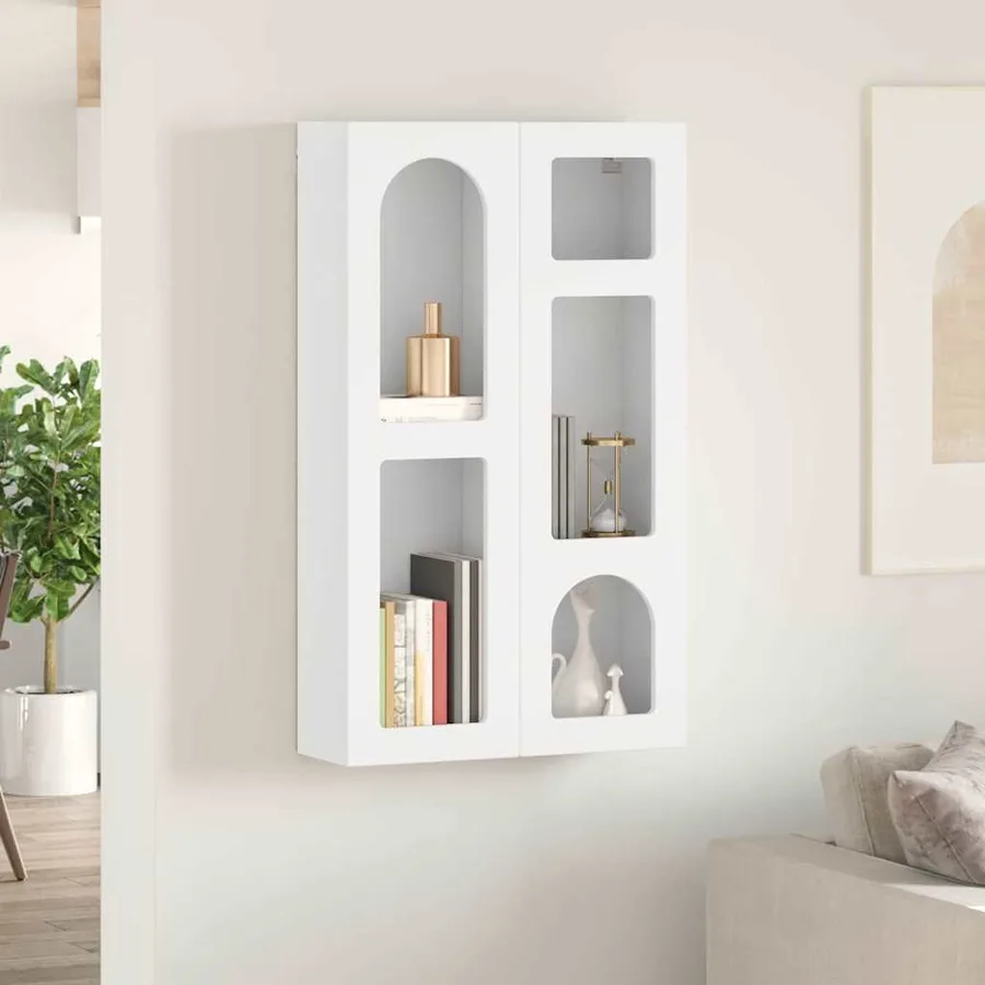 Armoire suspendue ELST Blanc 59 x 20 x 100 cm Bois d'ingénierie - 4