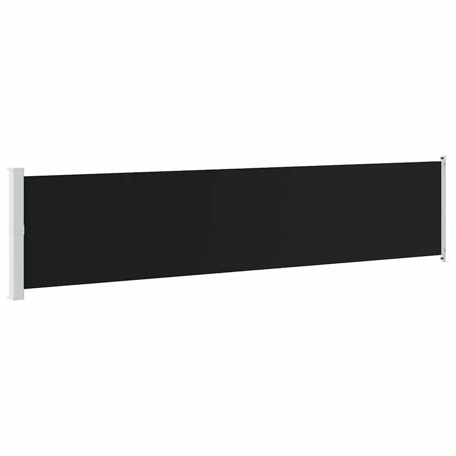 Auvent latéral rétractable de patio 140x600 cm Noir - 2