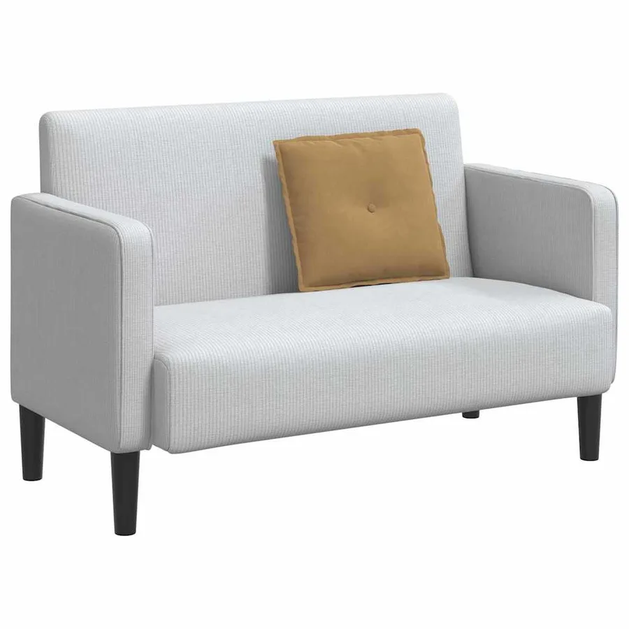 Coussin de Dos Marron 50 x 45 cm Tissu en velours côtelé - 3