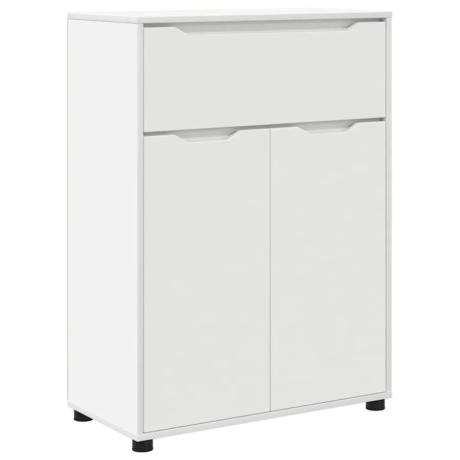 Cabinet de salle de bain avec tiroir Blanc 72,5 x 36,5 x 100 cm - 2