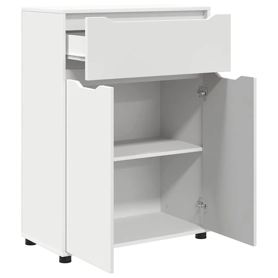 Cabinet de salle de bain avec tiroir Blanc 72,5 x 36,5 x 100 cm - 5