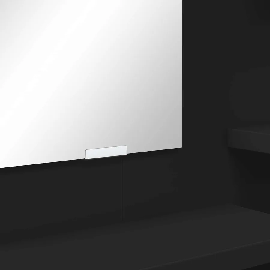 Tables de maquillage pour chambre Noir 80 x 39,6 x 135 cm - 11