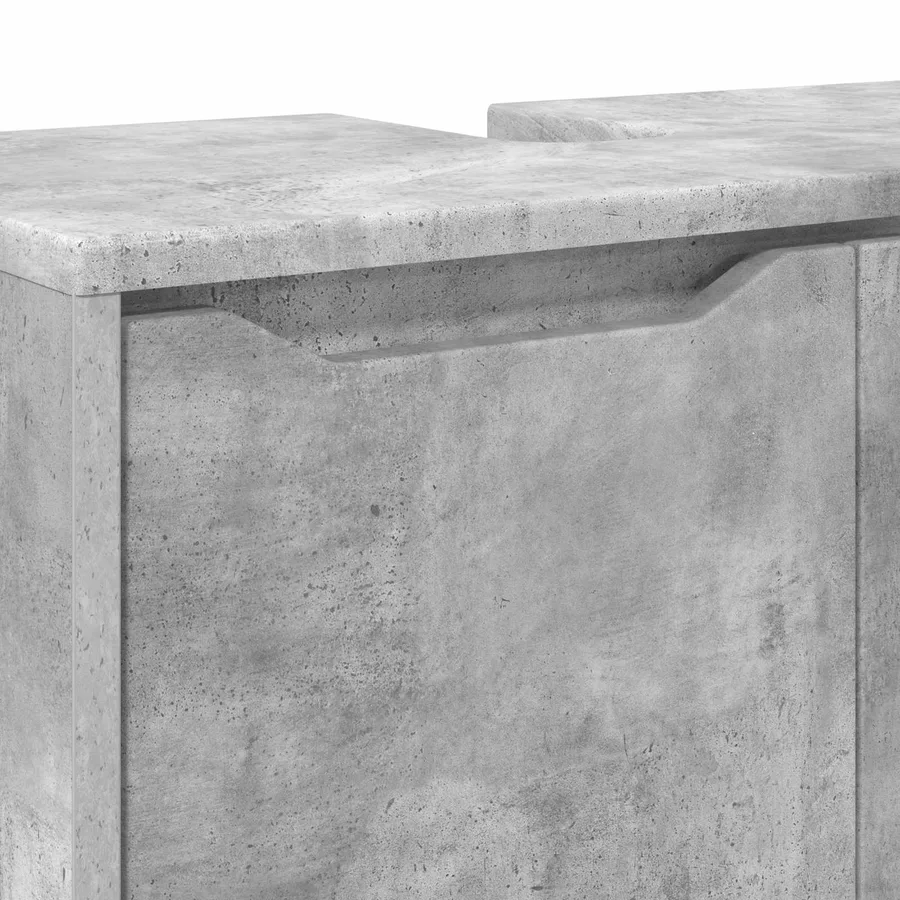 Armoire de lavabo de salle de bain Gris béton 60 x 30 x 60 cm - 11