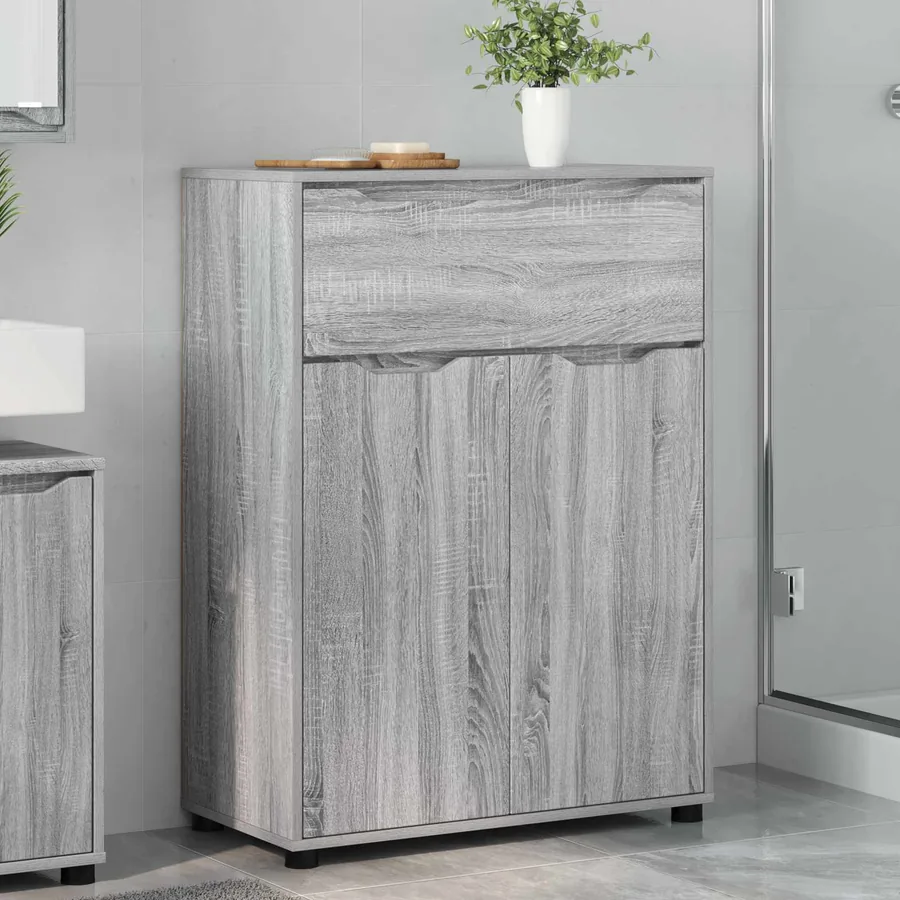 Cabinet de salle de bain Gris Sonoma 72,5 x 36,5 x 100 cm