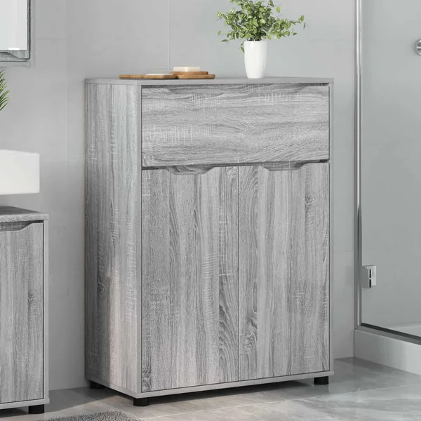 Cabinet de salle de bain Gris Sonoma 72,5 x 36,5 x 100 cm