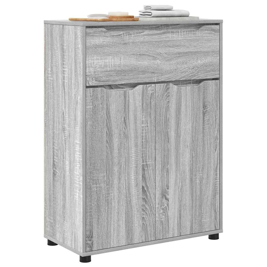 Cabinet de salle de bain Gris Sonoma 72,5 x 36,5 x 100 cm - 3