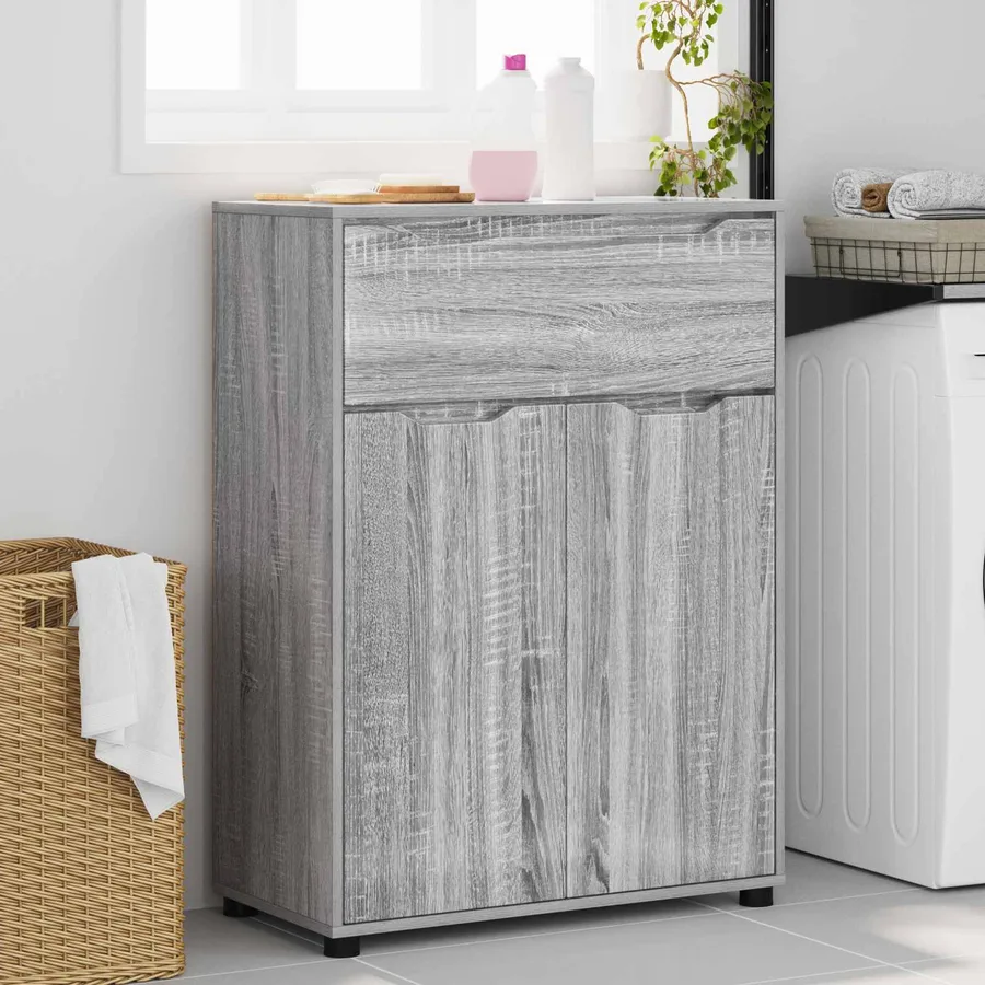 Cabinet de salle de bain Gris Sonoma 72,5 x 36,5 x 100 cm - 4