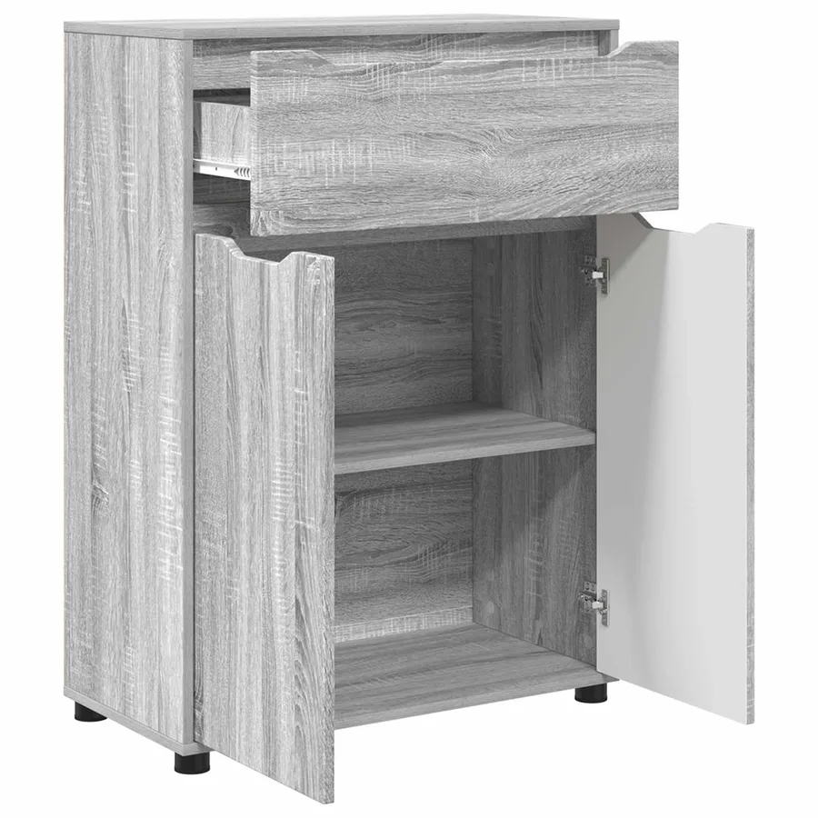Cabinet de salle de bain Gris Sonoma 72,5 x 36,5 x 100 cm - 5