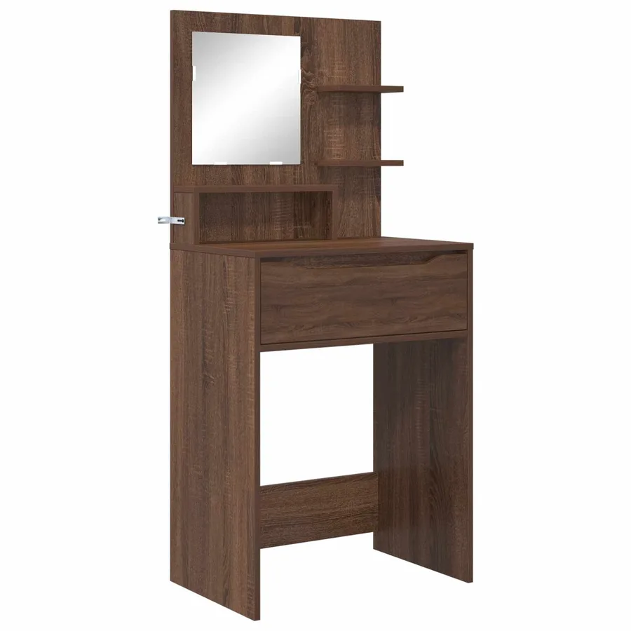 Tables de maquillage pour chambre Chêne brun 80 x 39,6 x 135 cm - 2