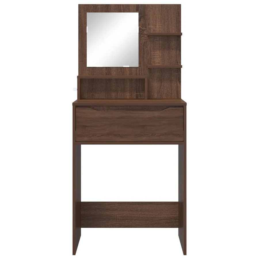Tables de maquillage pour chambre Chêne brun 80 x 39,6 x 135 cm - 6