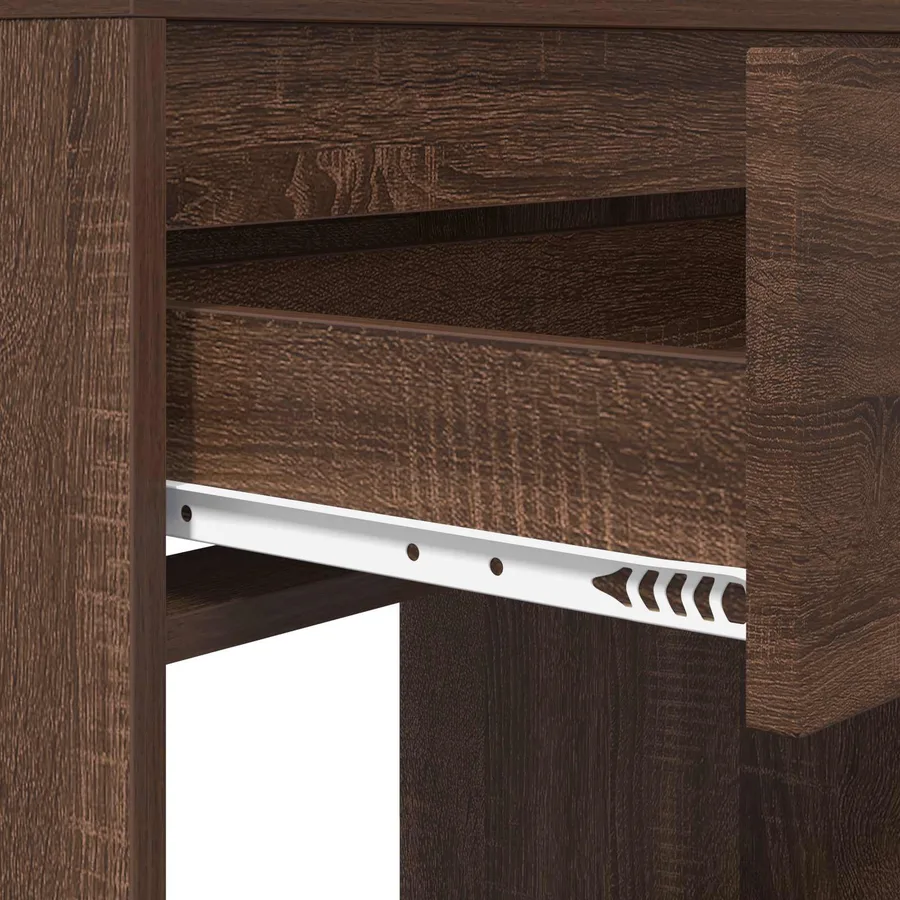 Tables de maquillage pour chambre Chêne brun 80 x 39,6 x 135 cm - 9