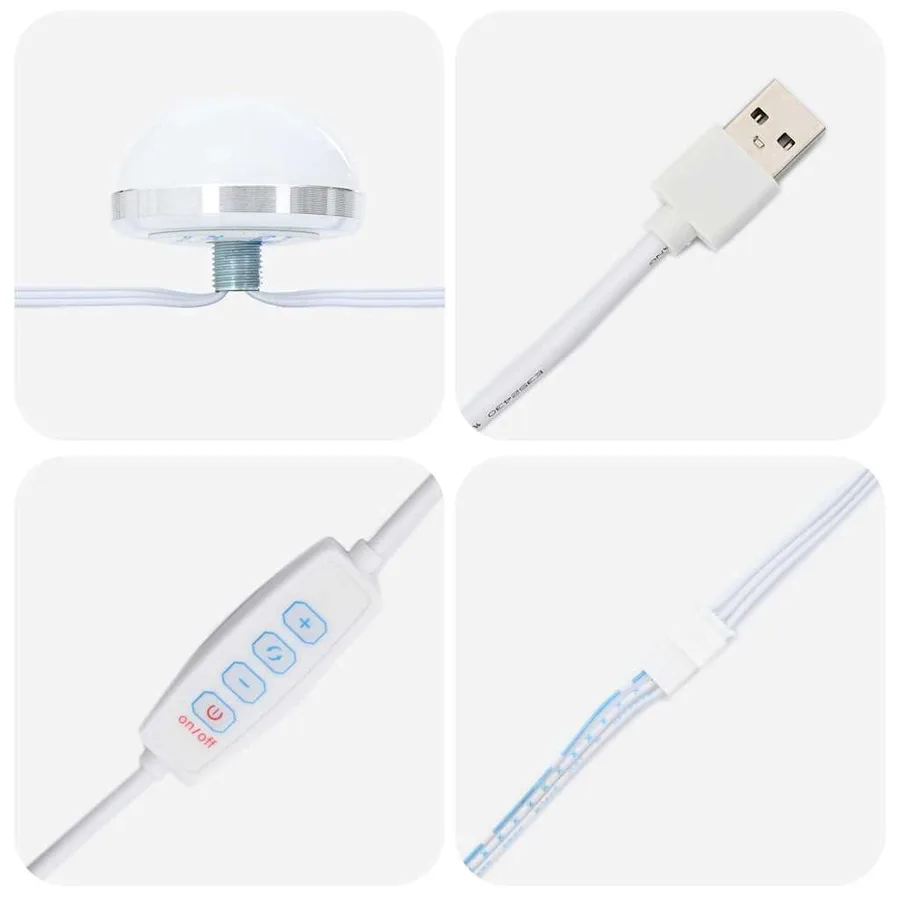 Tables de maquillage pour chambre avec tiroir Blanc brillant - 11