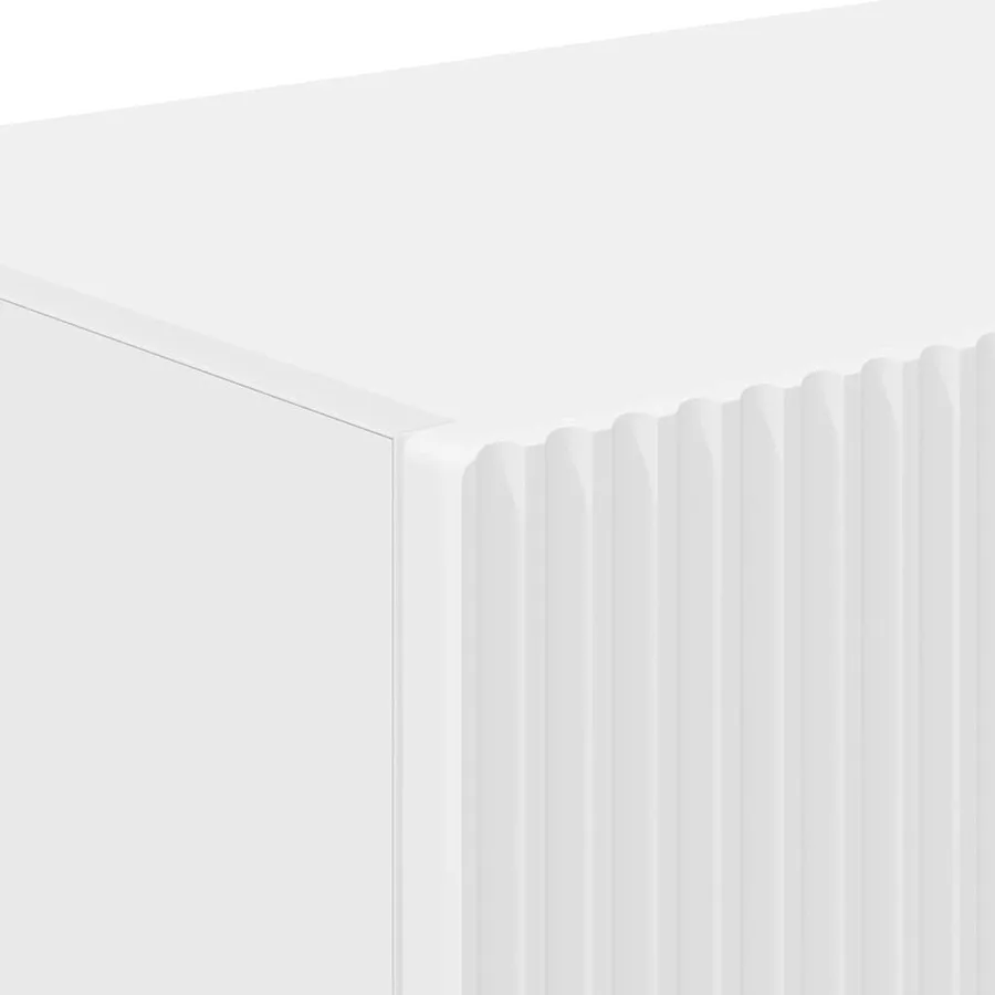 Meuble TV mural Blanc 98 x 31 x 29,5 cm Bois d'ingénierie - 9