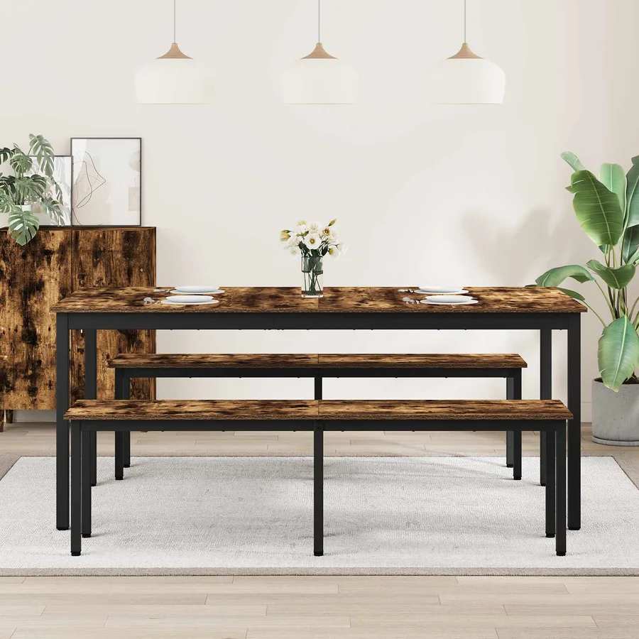 Table de salle à manger / Table de repas 2 pcs 180 x 90 x 75 cm - 4