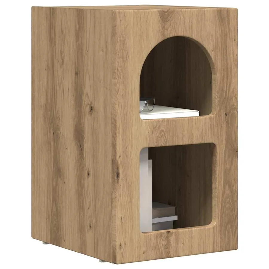 Table de chevet ELST Chêne artisanal 29,5 x 33,5 x 50 cm - 3
