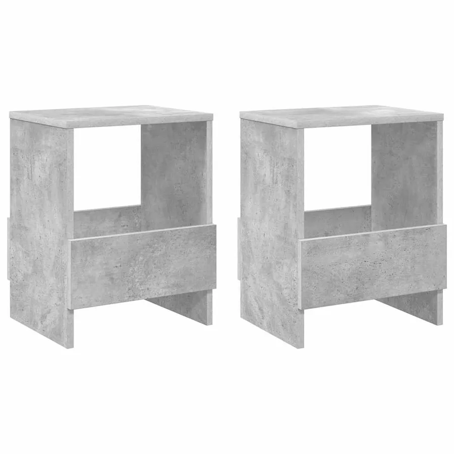 Étagère à magazines 2 pcs Gris béton 35 x 30 x 45 cm - 2