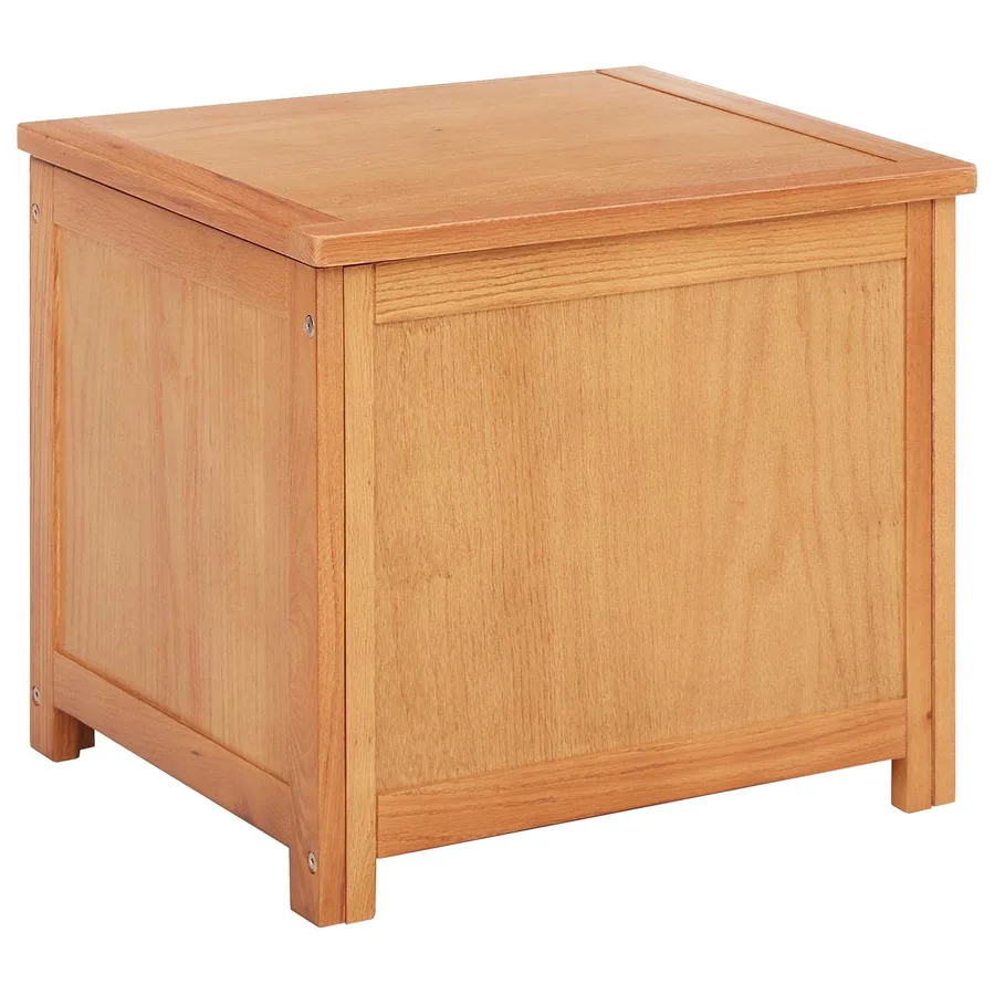 Boîte de rangement 50 x 45 x 45 cm Bois de chêne massif - 2