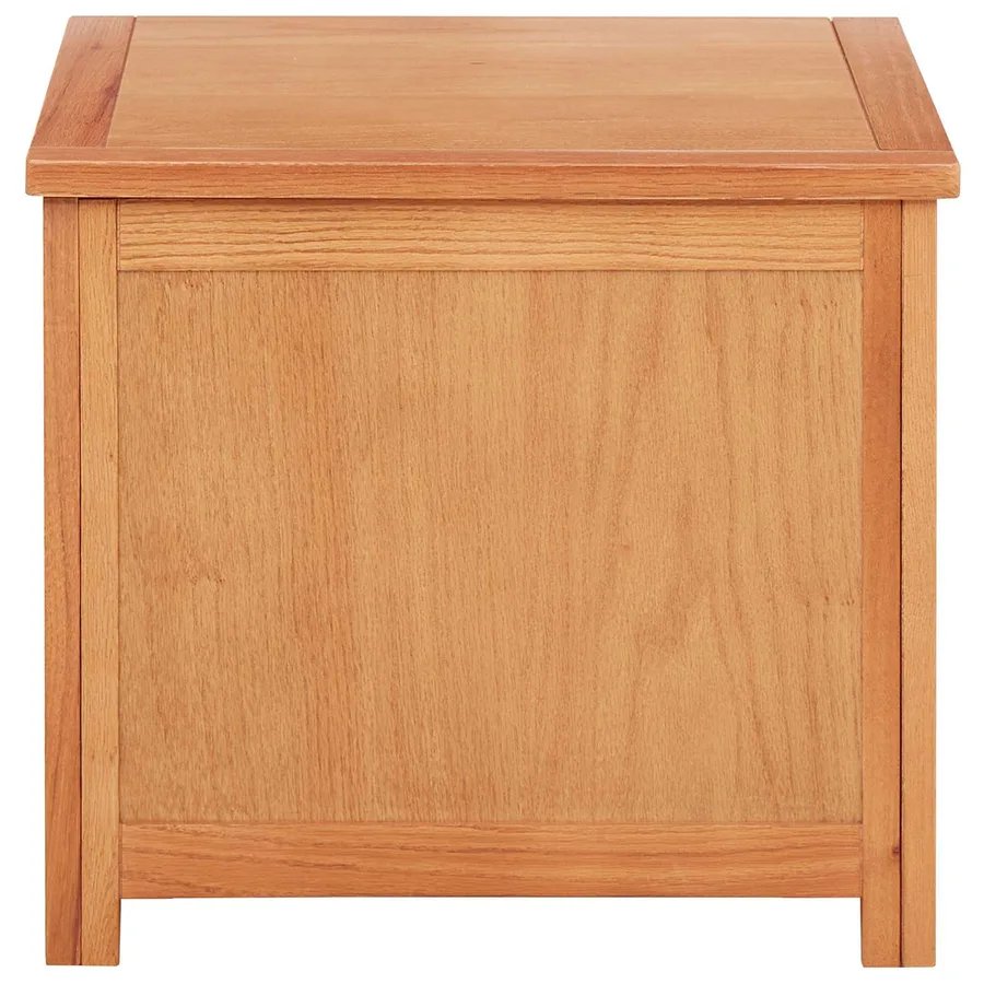 Boîte de rangement 50 x 45 x 45 cm Bois de chêne massif - 5