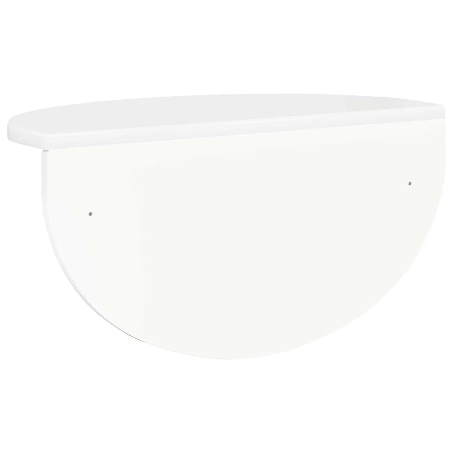 Étagère Murale Blanc brillant 48 x 24 x 24 cm Bois d'ingénierie - 7