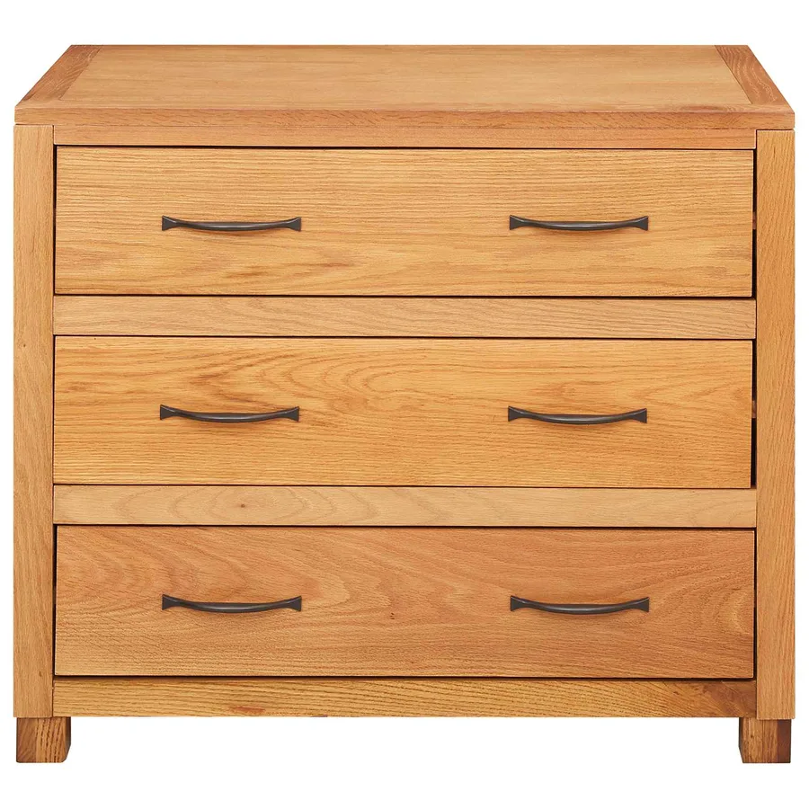 Armoire avec tiroir Marron 80 x 50 x 70 cm Bois de chêne massif - 4