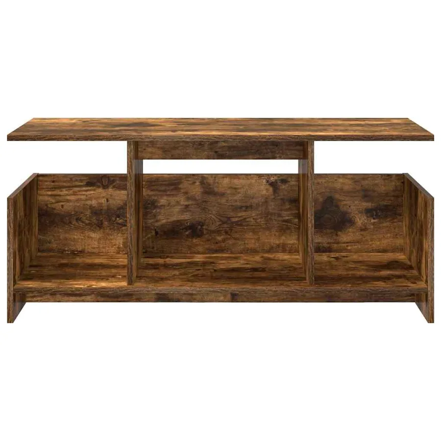 Meuble TV Chêne fumé 102 x 35 x 45 cm Bois d'ingénierie - 5