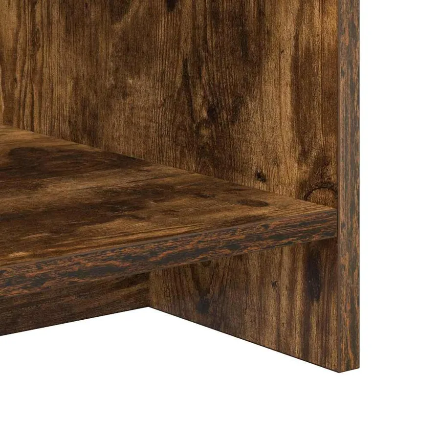 Meuble TV Chêne fumé 102 x 35 x 45 cm Bois d'ingénierie - 9