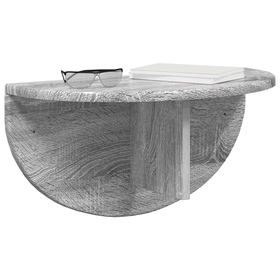 Étagère Murale Montage mural 2 pcs Gris Sonoma 48 x 24 x 24 cm - 3