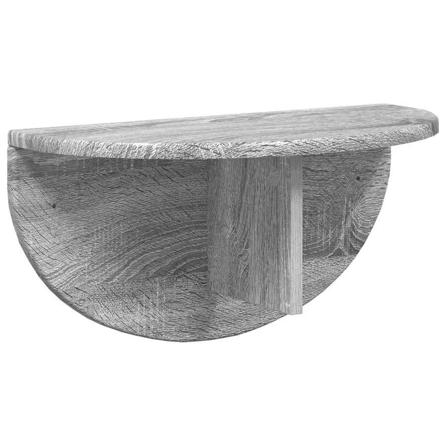 Étagère Murale Montage mural 2 pcs Gris Sonoma 48 x 24 x 24 cm - 5
