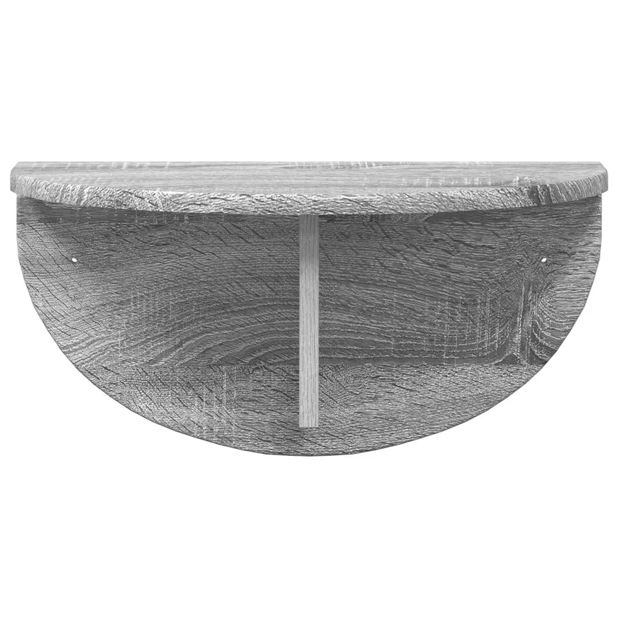 Étagère Murale Montage mural 2 pcs Gris Sonoma 48 x 24 x 24 cm - 6