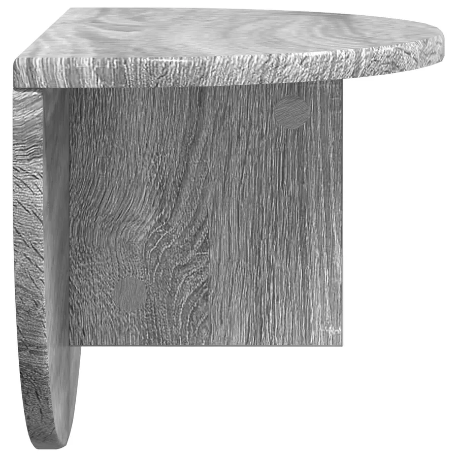 Étagère Murale Montage mural 2 pcs Gris Sonoma 48 x 24 x 24 cm - 7