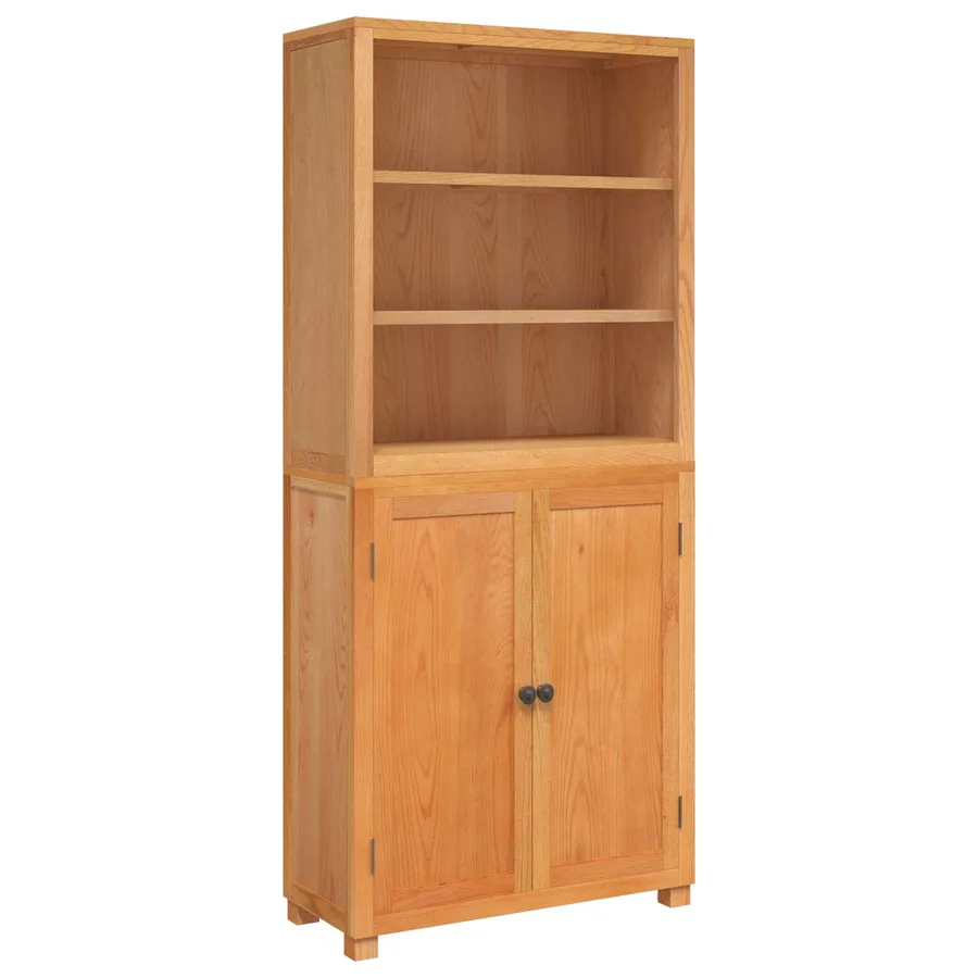 Ensemble de meubles de rangement 2 pc Naturel 80 x 35 x 185 cm - 2