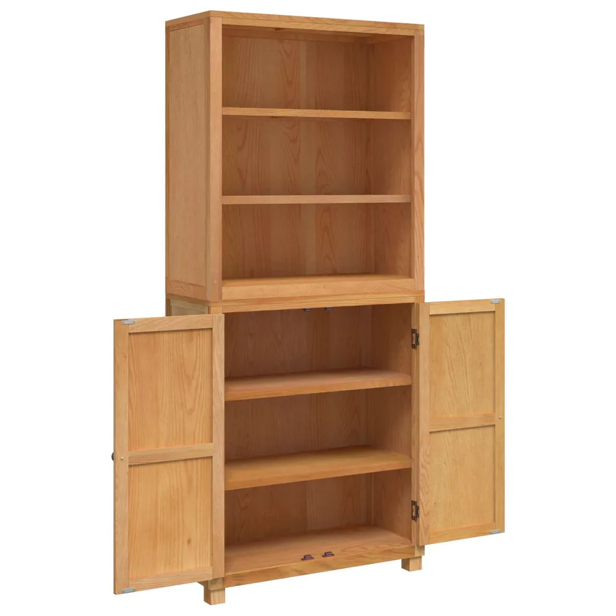 Ensemble de meubles de rangement 2 pc Naturel 80 x 35 x 185 cm - 6