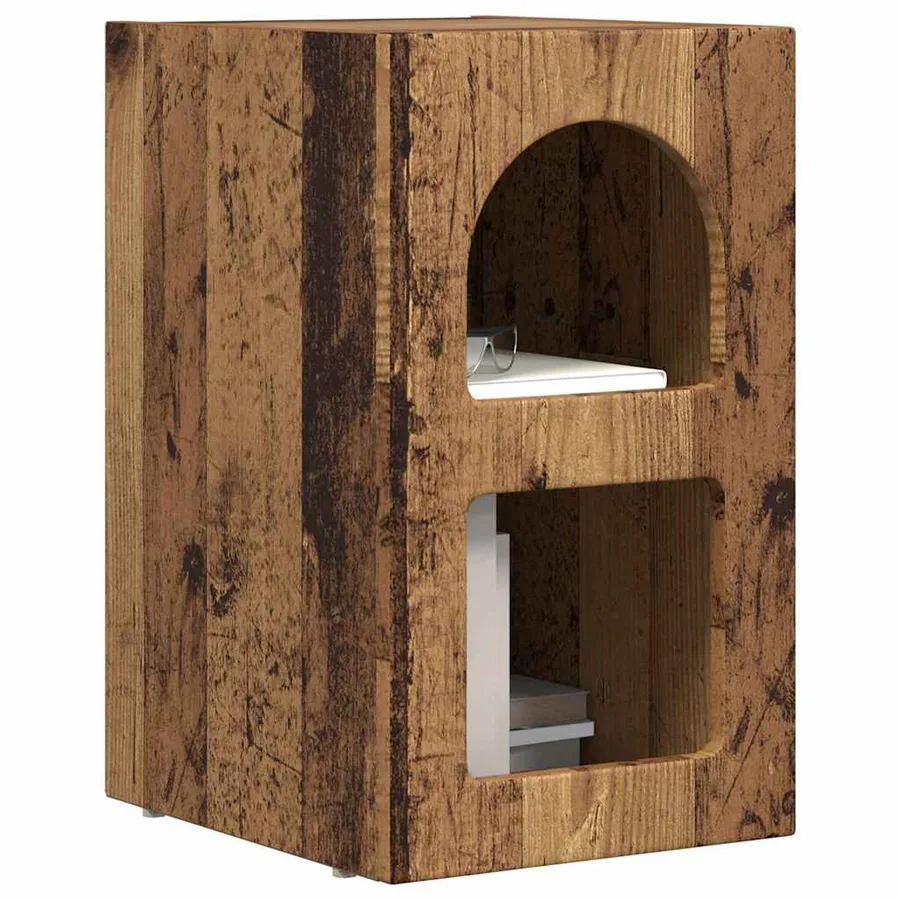 Table de chevet ELST Bois ancien 29,5 x 33,5 x 50 cm - 3