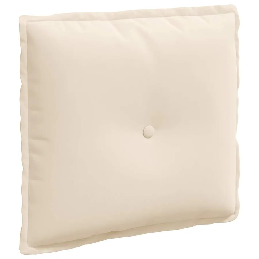 Coussin de Dos Beige 50 x 45 cm Tissu en microfibre - 2