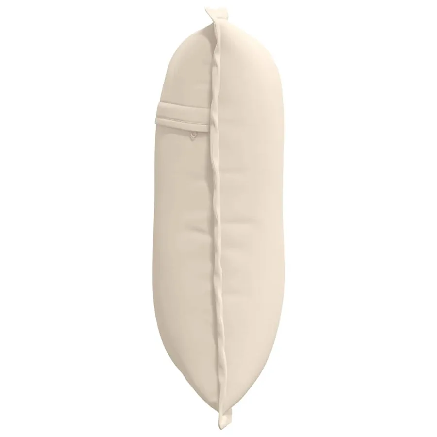 Coussin de Dos Beige 50 x 45 cm Tissu en microfibre - 6