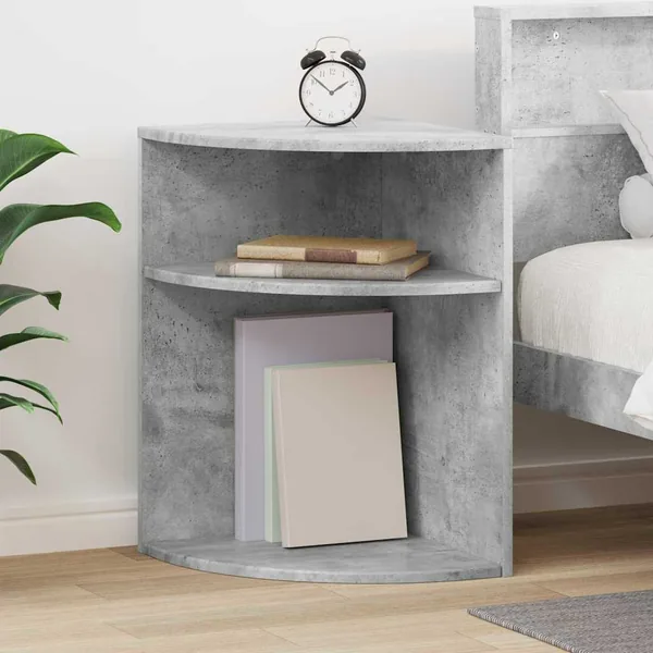Table d'appoint Gris béton 39,7 x 39,7 x 60 cm